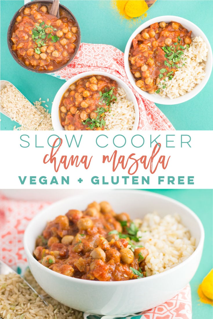 Slow Cooker Chana Masala (Vegan) | Mindful Avocado