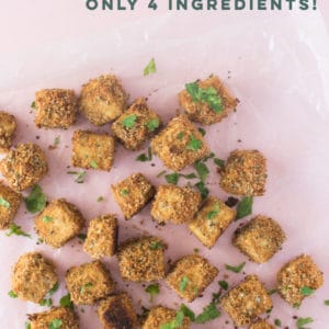 These crispy baked tofu nuggets are the BEST plant-based protein. Add to salads or Buddha bowls for an easy and delicious meal! #vegan #vegetarian #plantbased #healthy #cleaneating #tofu | mindfulavocado