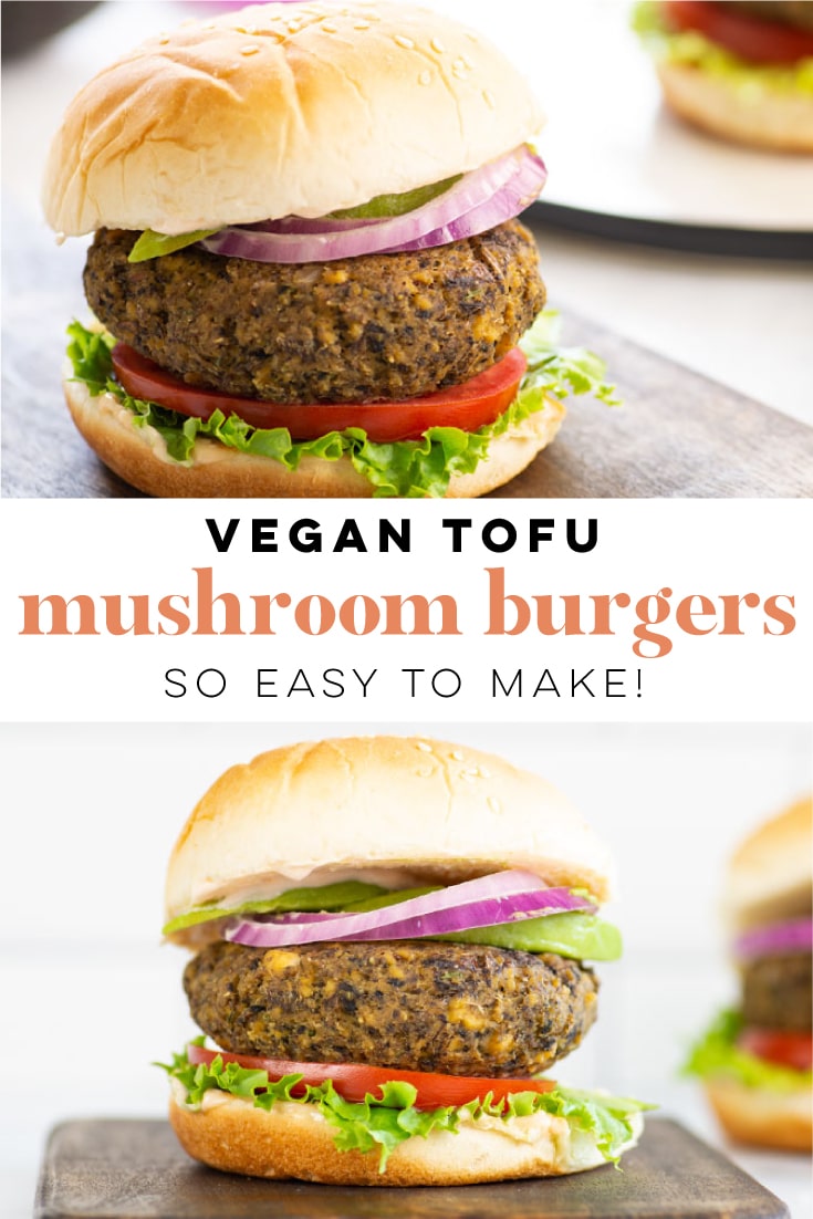 Vegan Mushroom and Tofu Burgers + VIDEO! - Mindful Avocado