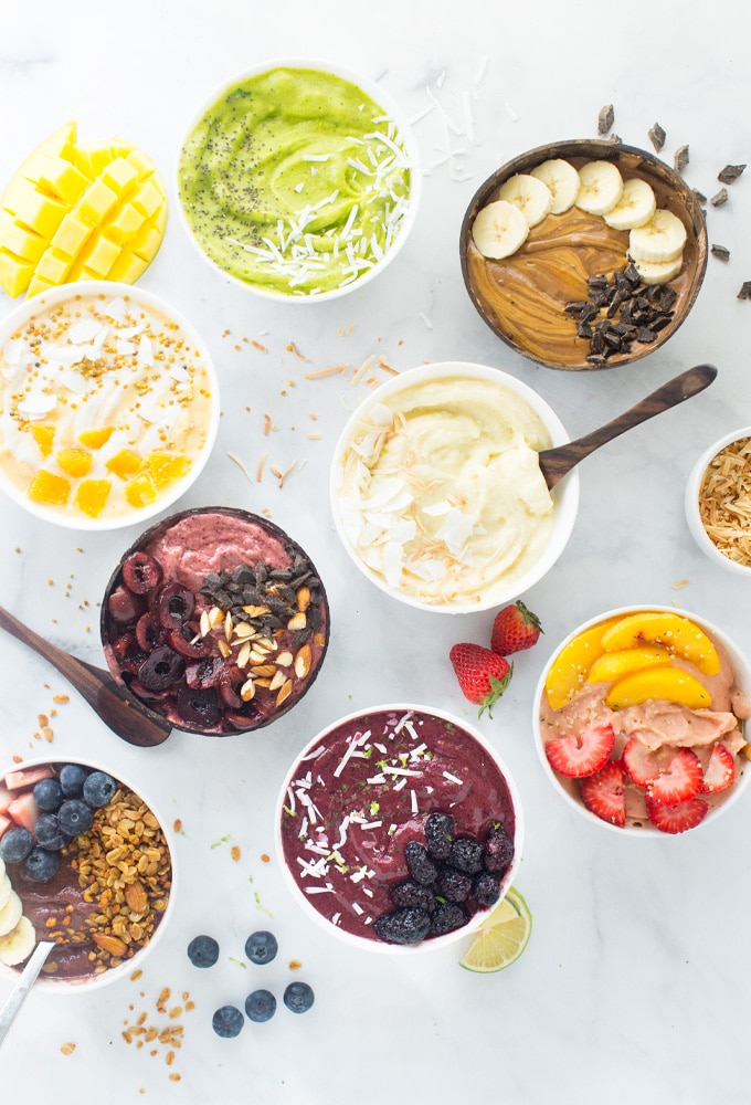 Smoothie Bowls - 8 Different Ways! - Mindful Avocado