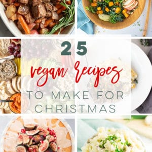 Vegan Christmas Recipes -- Appetizers, side dishes, main dishes, dinner, and desserts galore! Discover delicious and easy recipes to make this holiday season! Healthy, gluten-free, and Instant Pot options as well! #christmas #veganchristmas #christmasmaindishes #vegetarianchristmas | Mindful Avocado