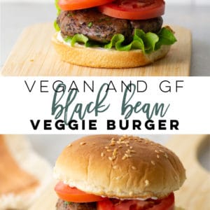 Vegan and Gluten-Free Black Bean Burgers -- This veggie burger is so easy to make and healthy! Full of flavor, these vegan burgers are the BEST! Perfect for a plant-based dinner. #veggieburger #blackbeanburger #veganburger #veganandgf | Mindful Avocado