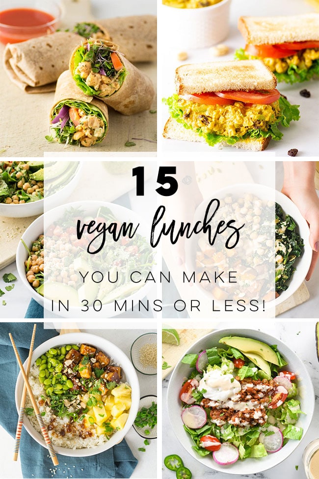 15 Quick and Easy Vegan Lunch Recipes | Mindful Avocado