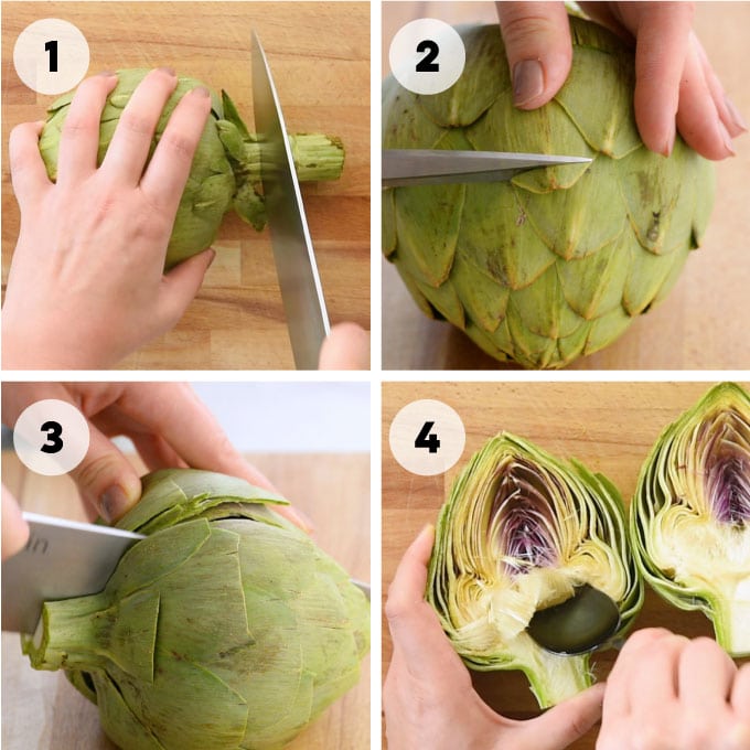 how to prep fresh artichokes