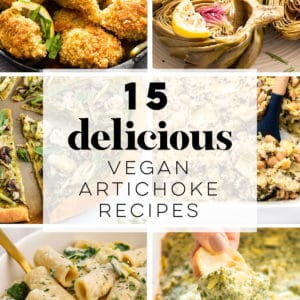 roundup of vegan artichoke recipes