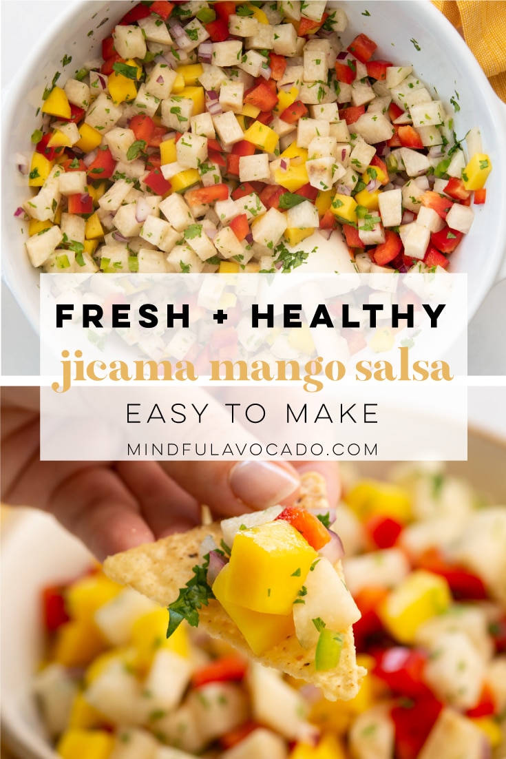 Jicama Mango Salsa - Mindful Avocado