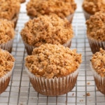 vegan banana muffins with streusel topping